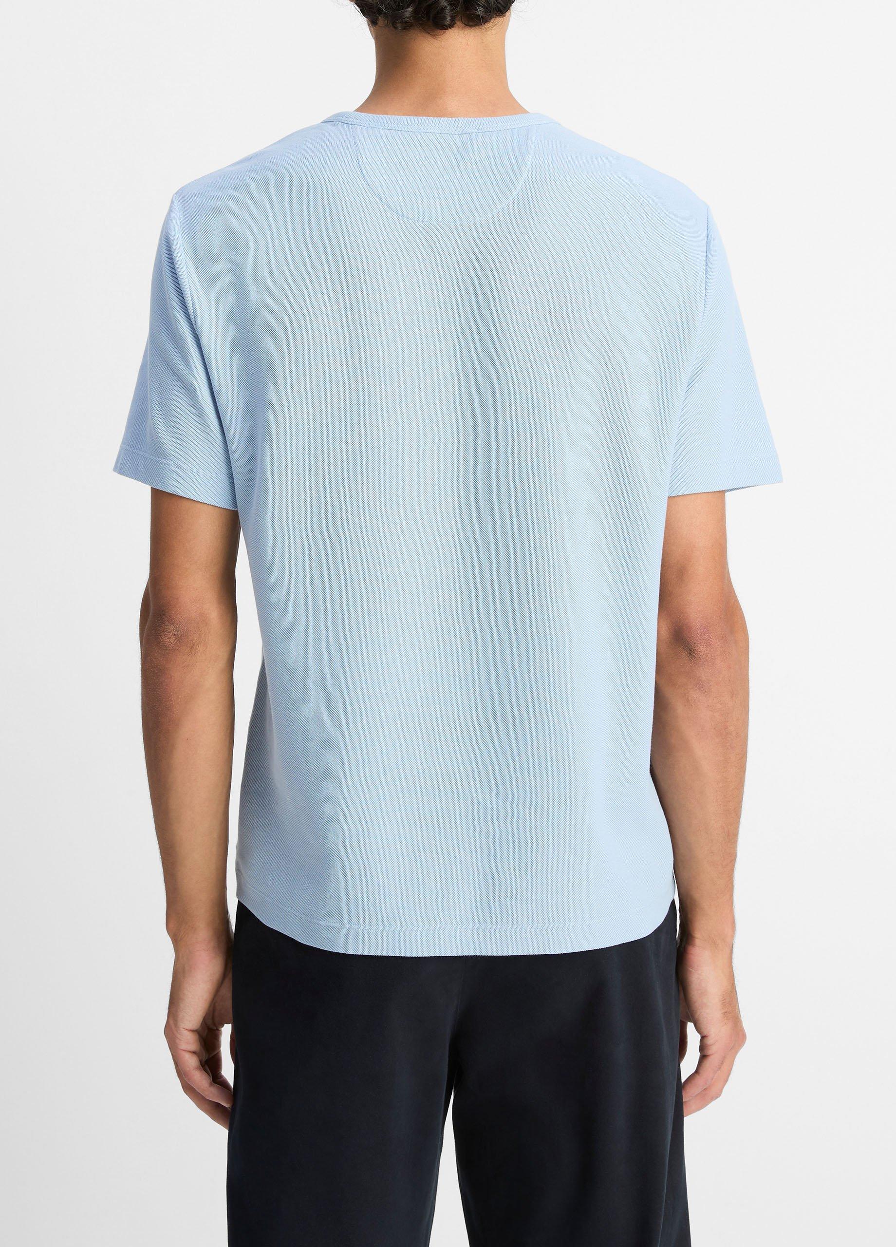Pima Cotton Piqu&eacute; Crew Neck T-Shirt image number 2