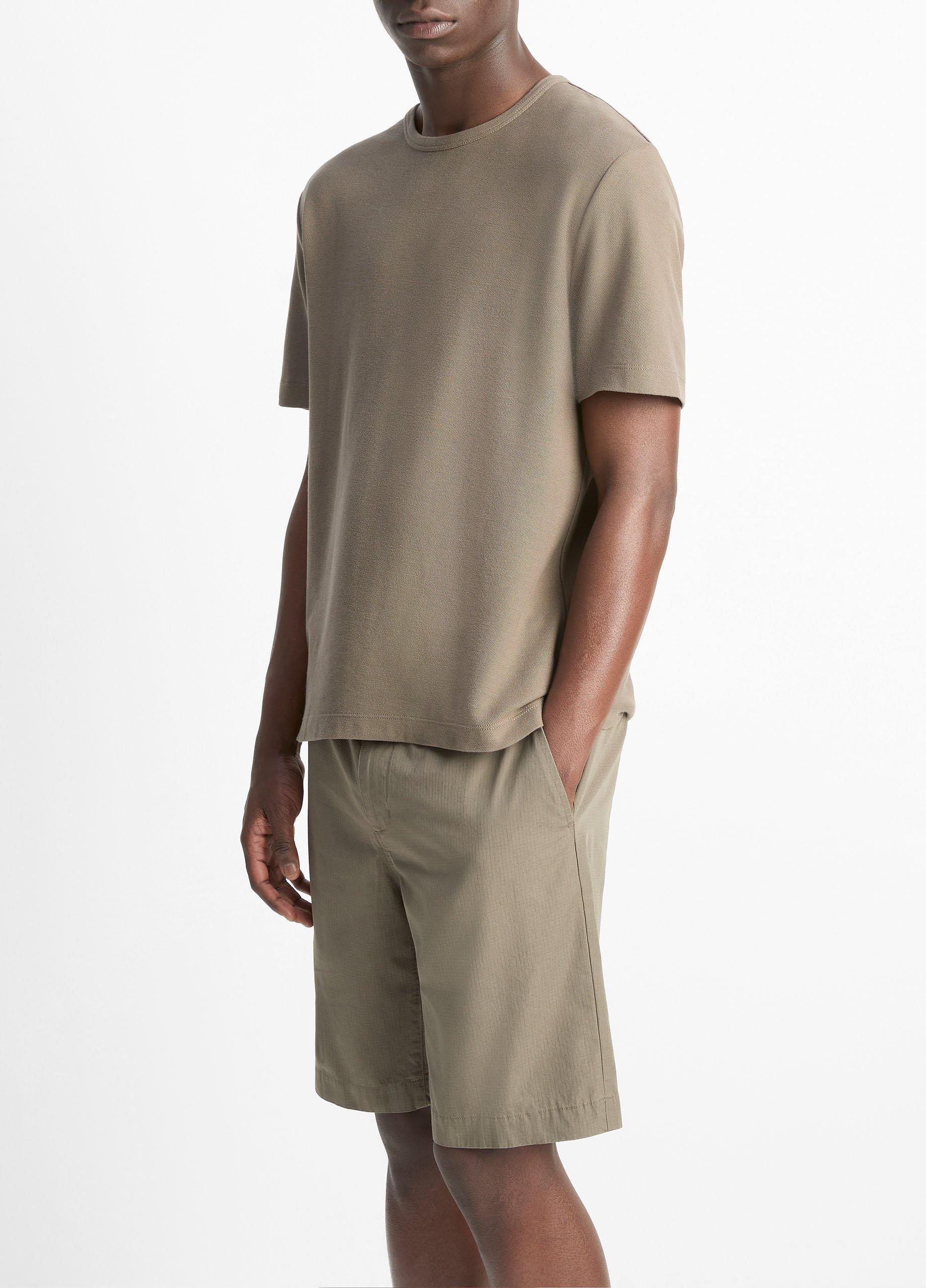 Pima Cotton Piqu&eacute; Crew Neck T-Shirt image number 1