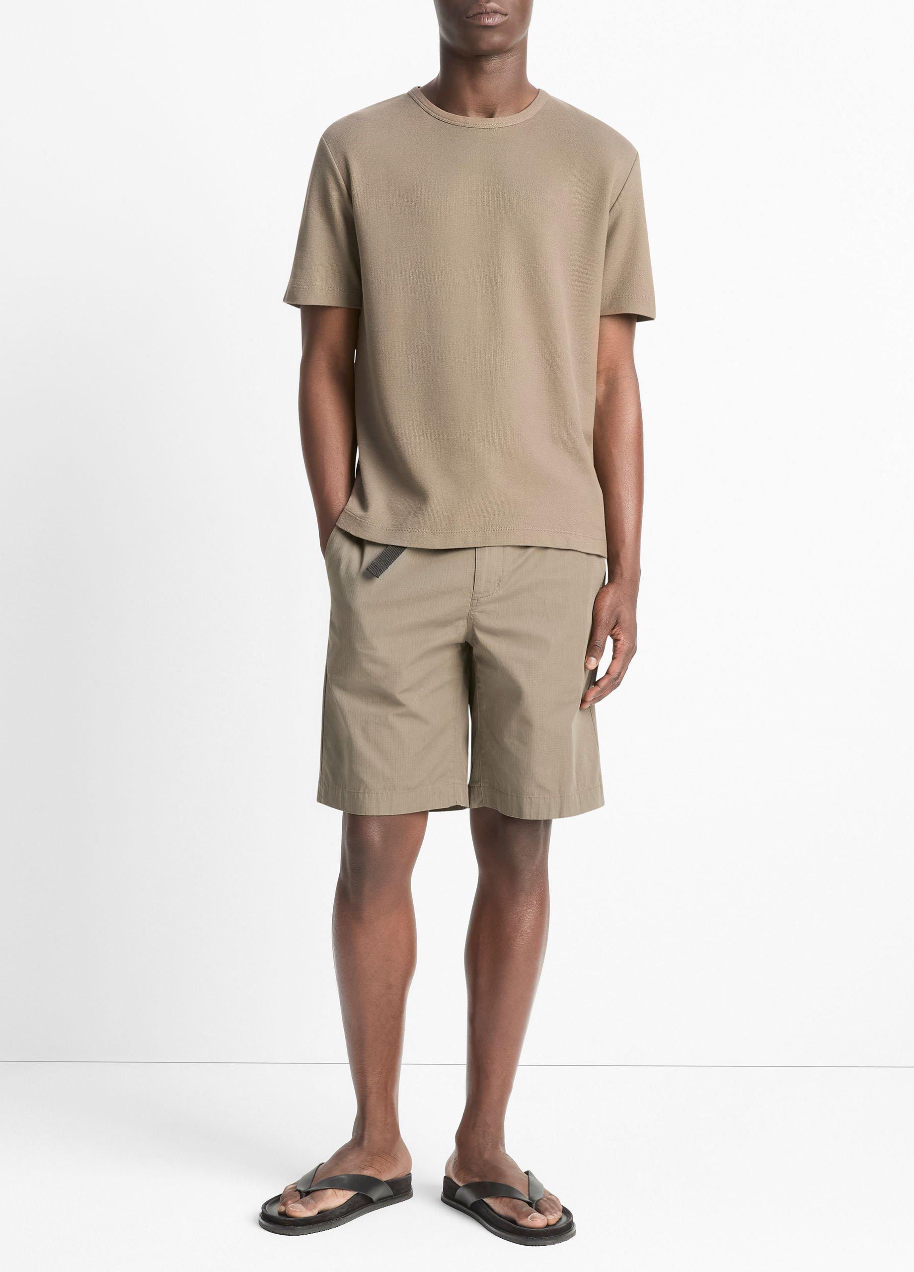 Pima Cotton Piqu&eacute; Crew Neck T-Shirt image number 3