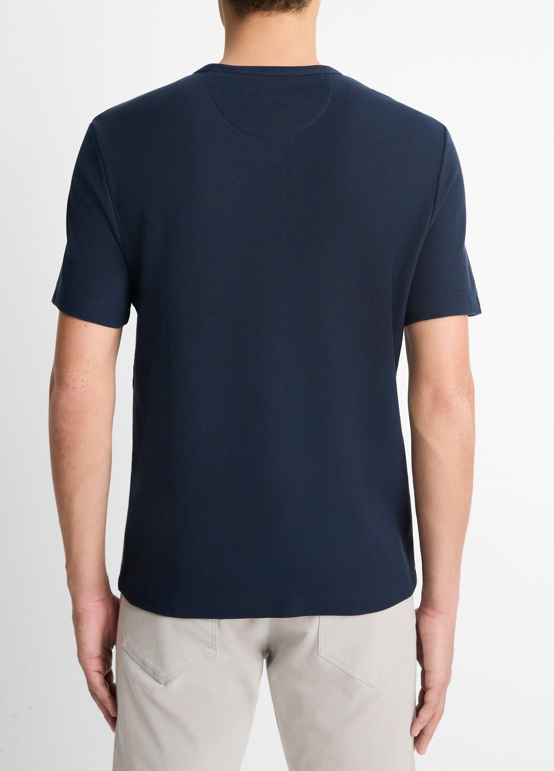 Pima Cotton Piqu&eacute; Crew Neck T-Shirt image number 2