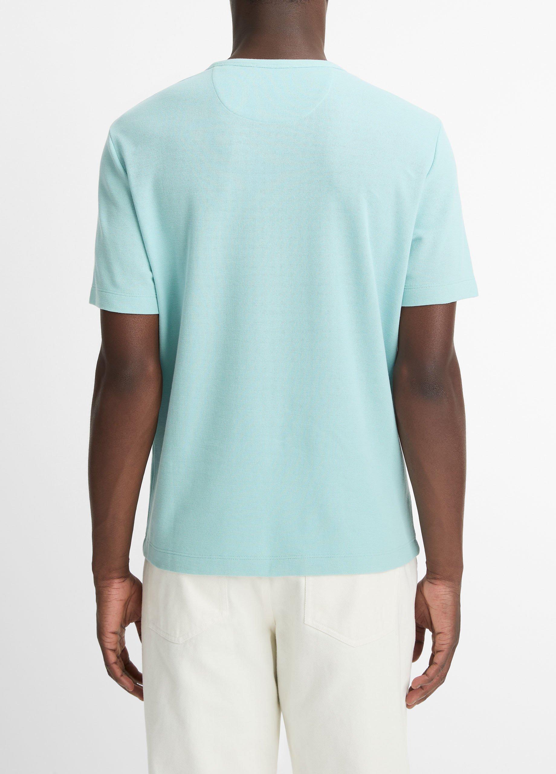 Pima Cotton Piqu&eacute; Crew Neck T-Shirt image number 2