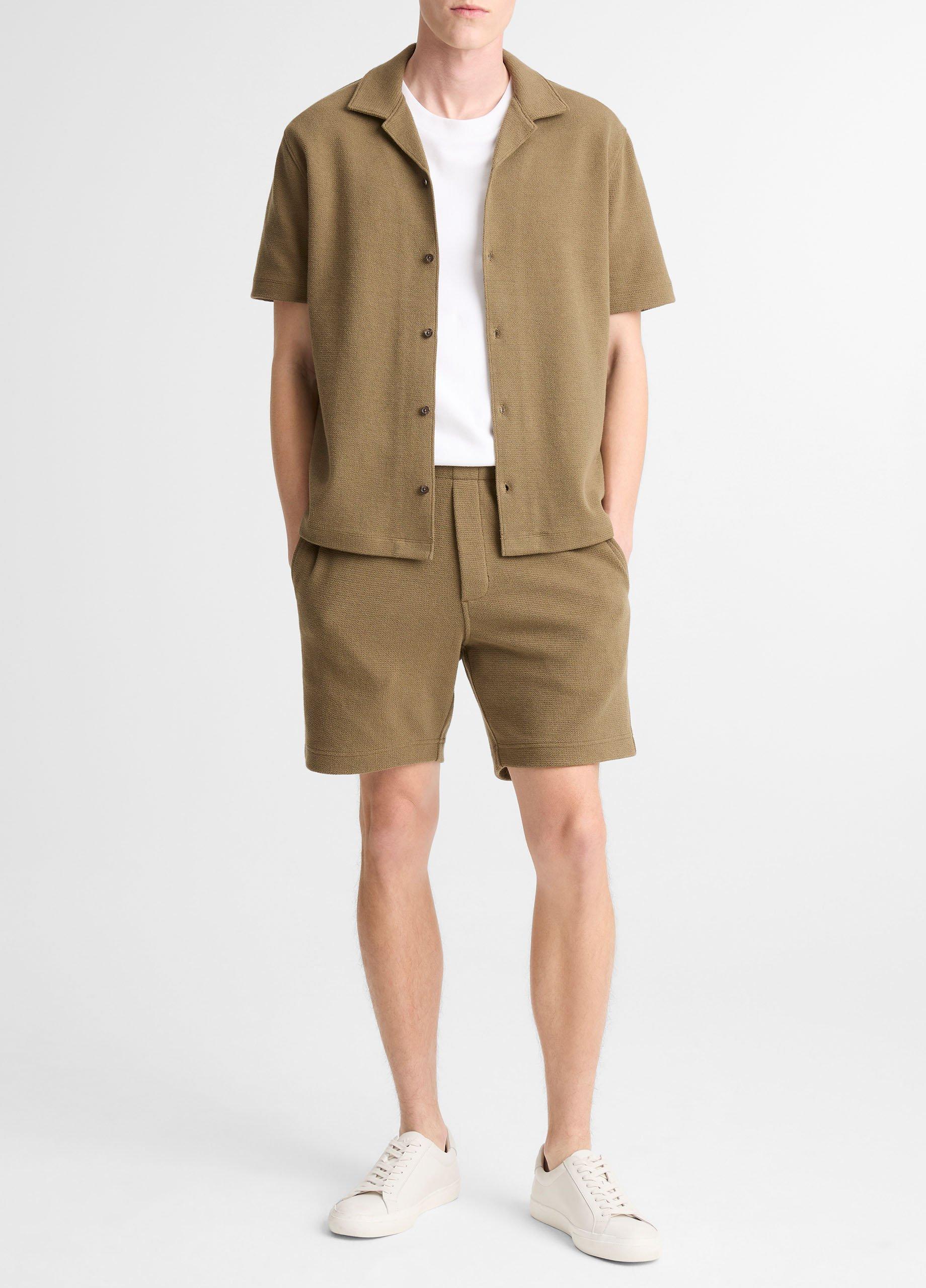 Cotton Boucl&eacute; Pull-On Short image number 0