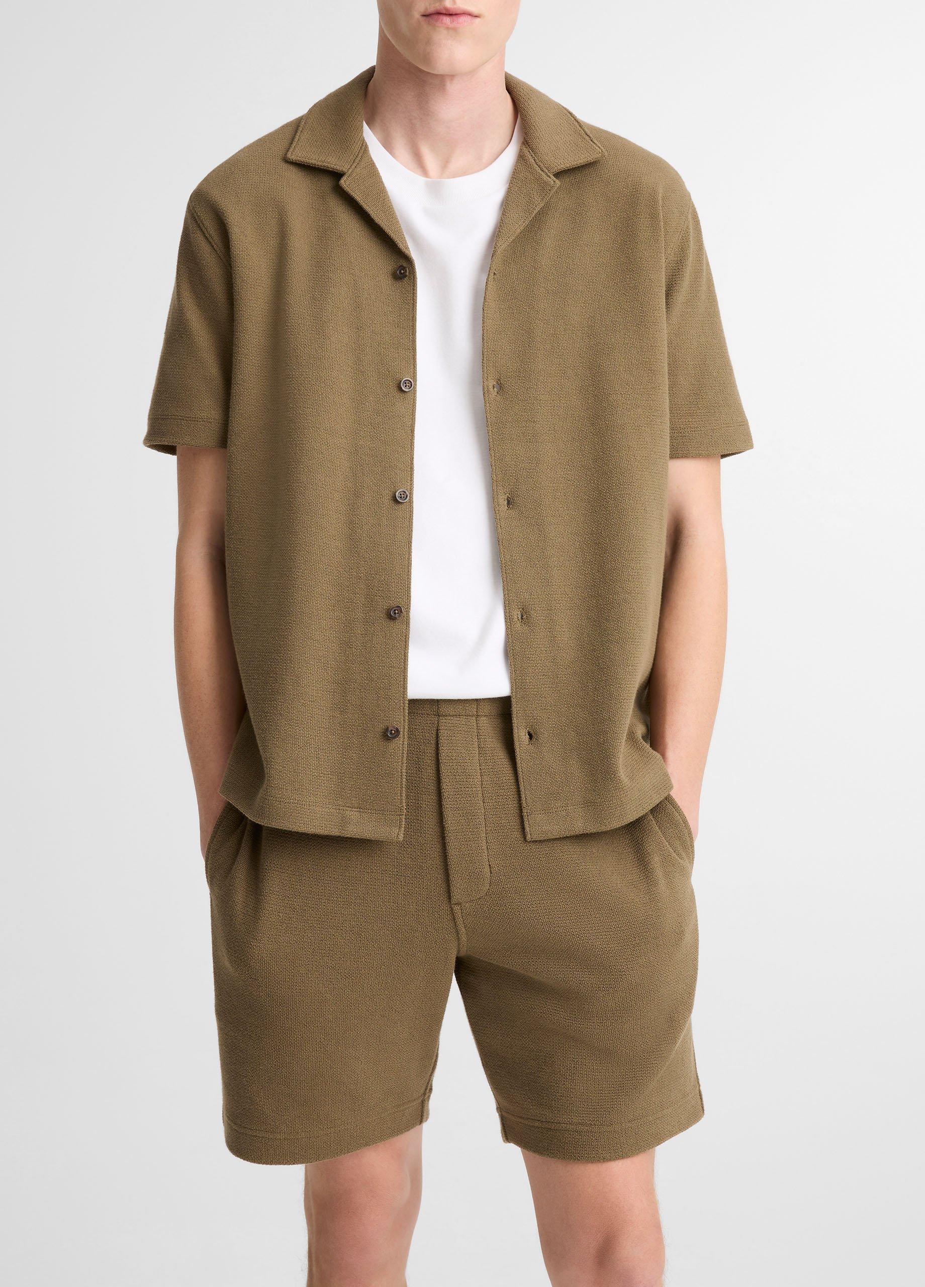 Cotton Boucl&eacute; Cabana Shirt image number 0