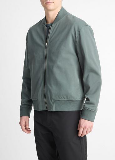 Reversible Cotton-Blend Bomber Jacket in Jackets & Outerwear Reversible Cotton-Blend Bomber Jacket in Jackets & Outerwear