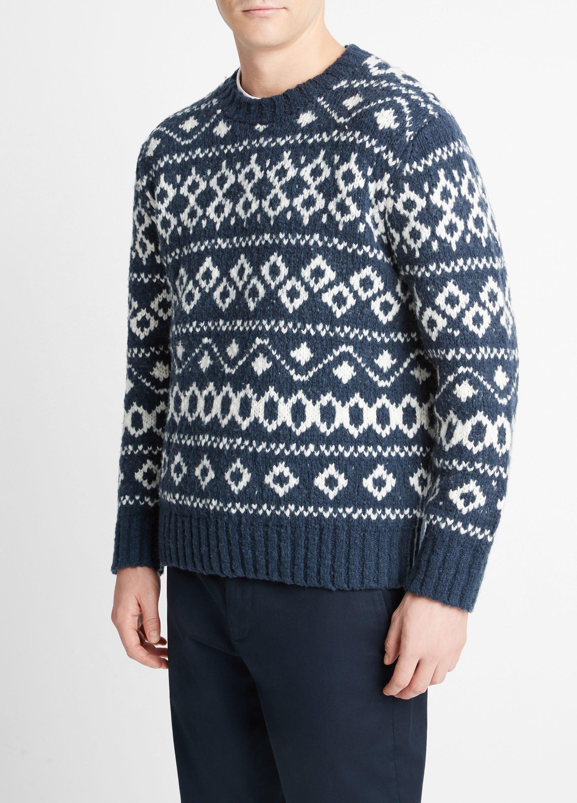 Vince fair isle clearance sweater