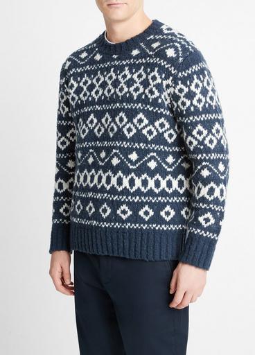 Fair Isle Wool-Blend Crew Neck Sweater image number 2