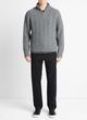 Cable-Knit Wool Quarter-Zip Sweater image number 0