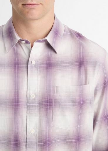 Mirage Plaid Cotton-Blend Long-Sleeve Shirt in Storefront Mirage Plaid Cotton-Blend Long-Sleeve Shirt in Storefront