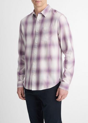 Mirage Plaid Cotton-Blend Long-Sleeve Shirt image number 2