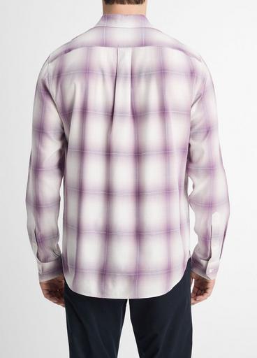 Mirage Plaid Cotton-Blend Long-Sleeve Shirt image number 3
