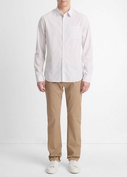 Basin Stripe Cotton-Blend Long-Sleeve Shirt