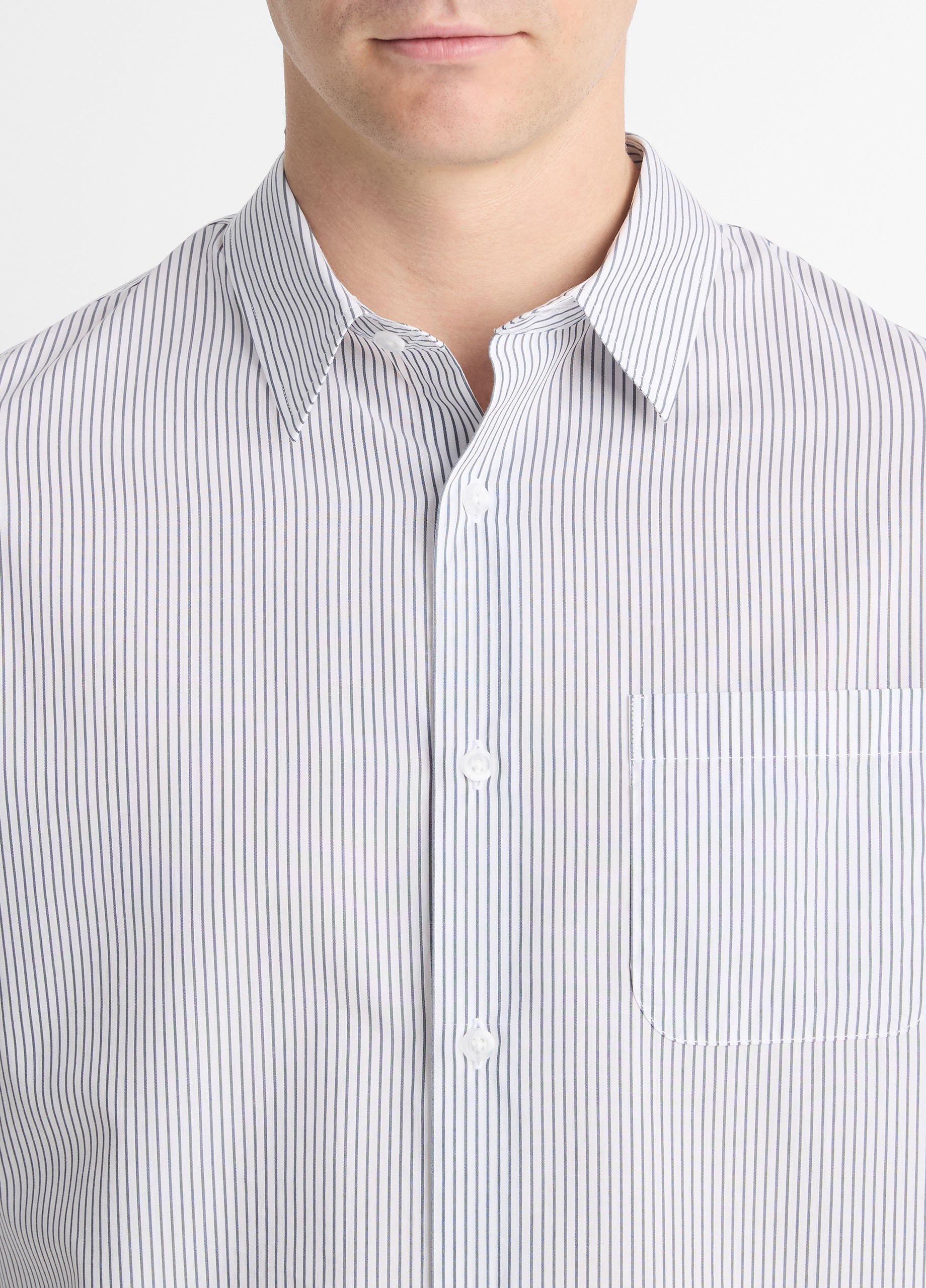 Basin Stripe Cotton-Blend Long-Sleeve Shirt image number 1