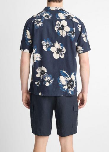 Blossoms Linen-Blend Button-Front Shirt image number 3