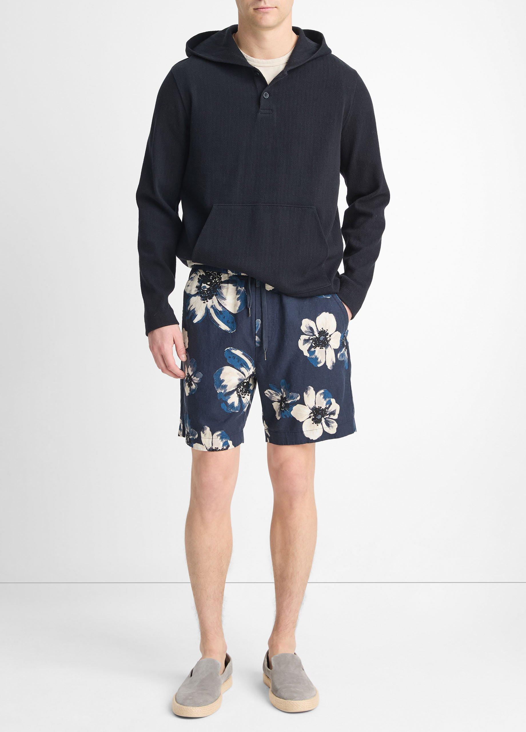 Blossoms Linen-Blend Short image number 0