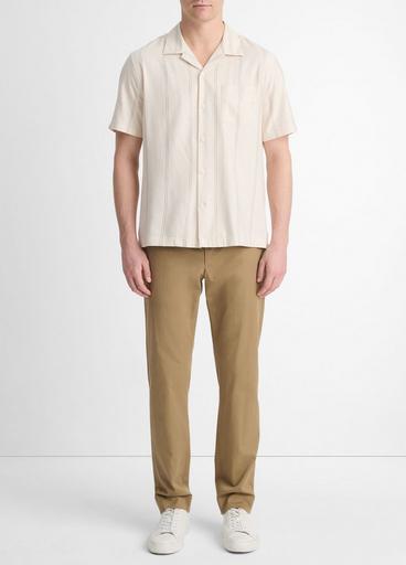 Sunfair Stripe Cotton-Blend Short-Sleeve Shirt image number 0