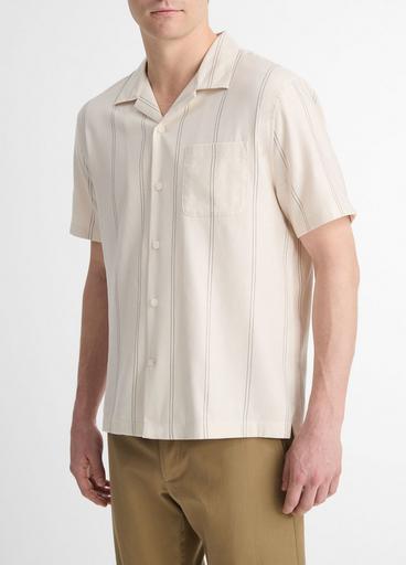 Sunfair Stripe Cotton-Blend Short-Sleeve Shirt image number 2