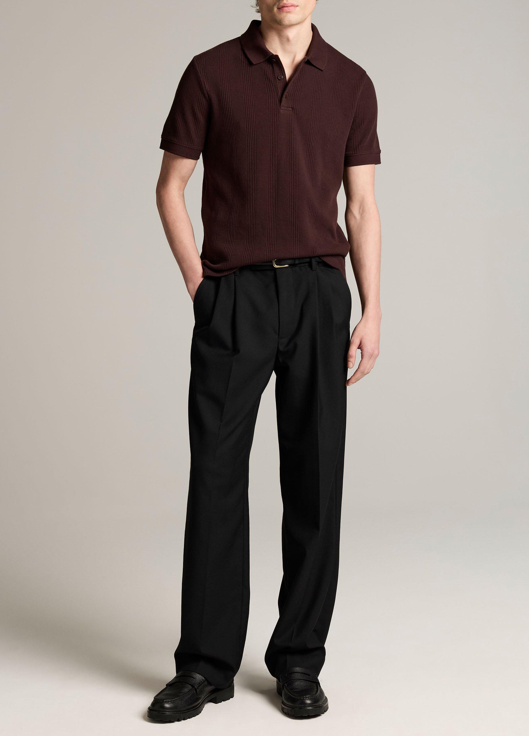 Variegated Pima Cotton Polo Shirt image number 3