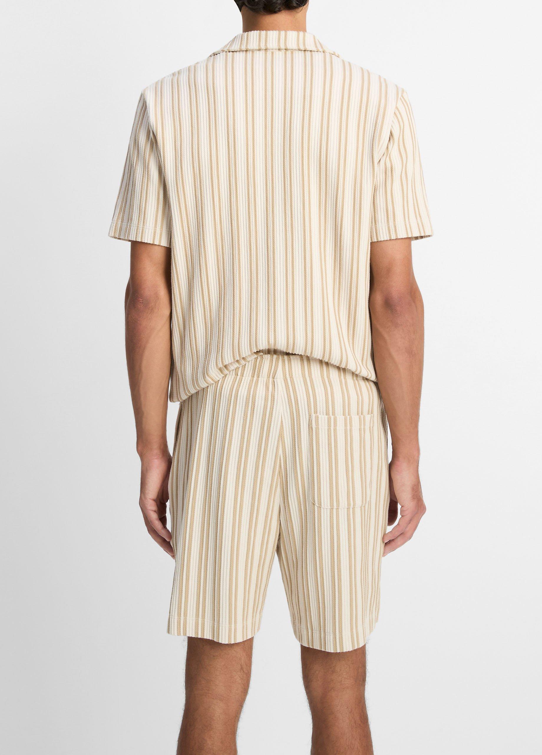 Jacquard-Stripe Cotton-Blend Short image number 2