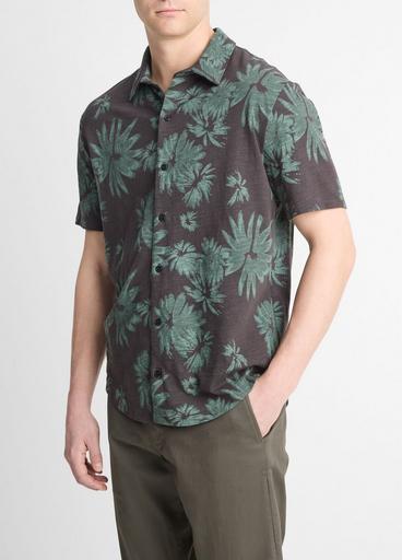 Tossed Blooms Cotton Button-Front Shirt image number 2