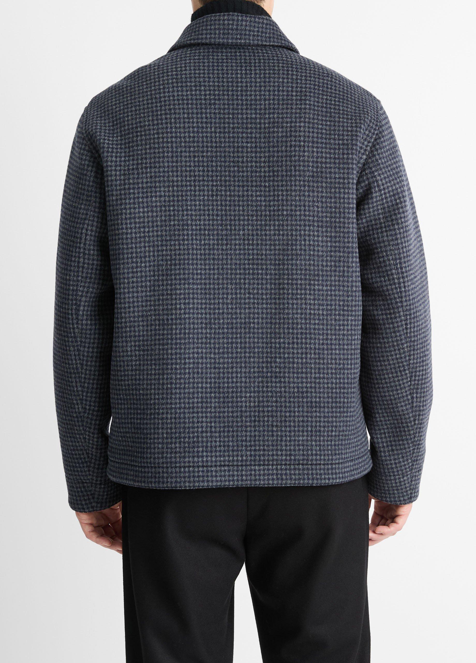 yleve イレーヴ Wool Hound's Tooth Jacket Houndstooth-Wool-Blend-Deck-