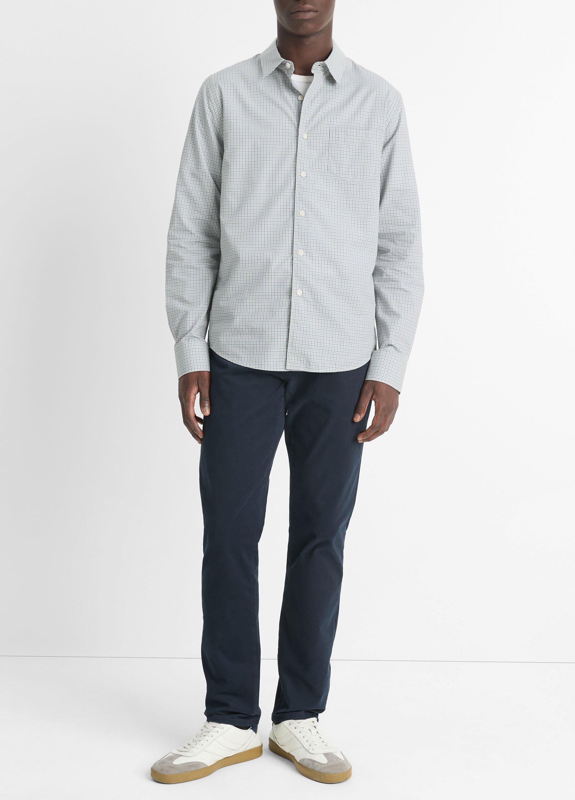 Whitney Plaid Cotton-Blend Long-Sleeve Shirt image number 0