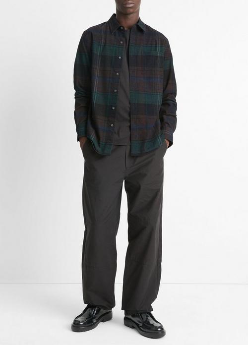 Sierra Plaid Cotton Corduroy Shirt