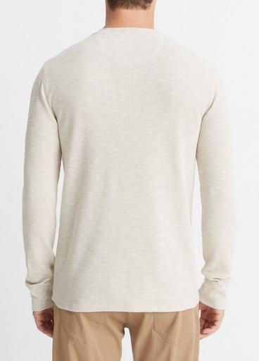 Sun-Faded Thermal Long-Sleeve Henley image number 3