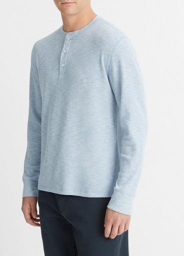 Sun-Faded Thermal Long-Sleeve Henley image number 2