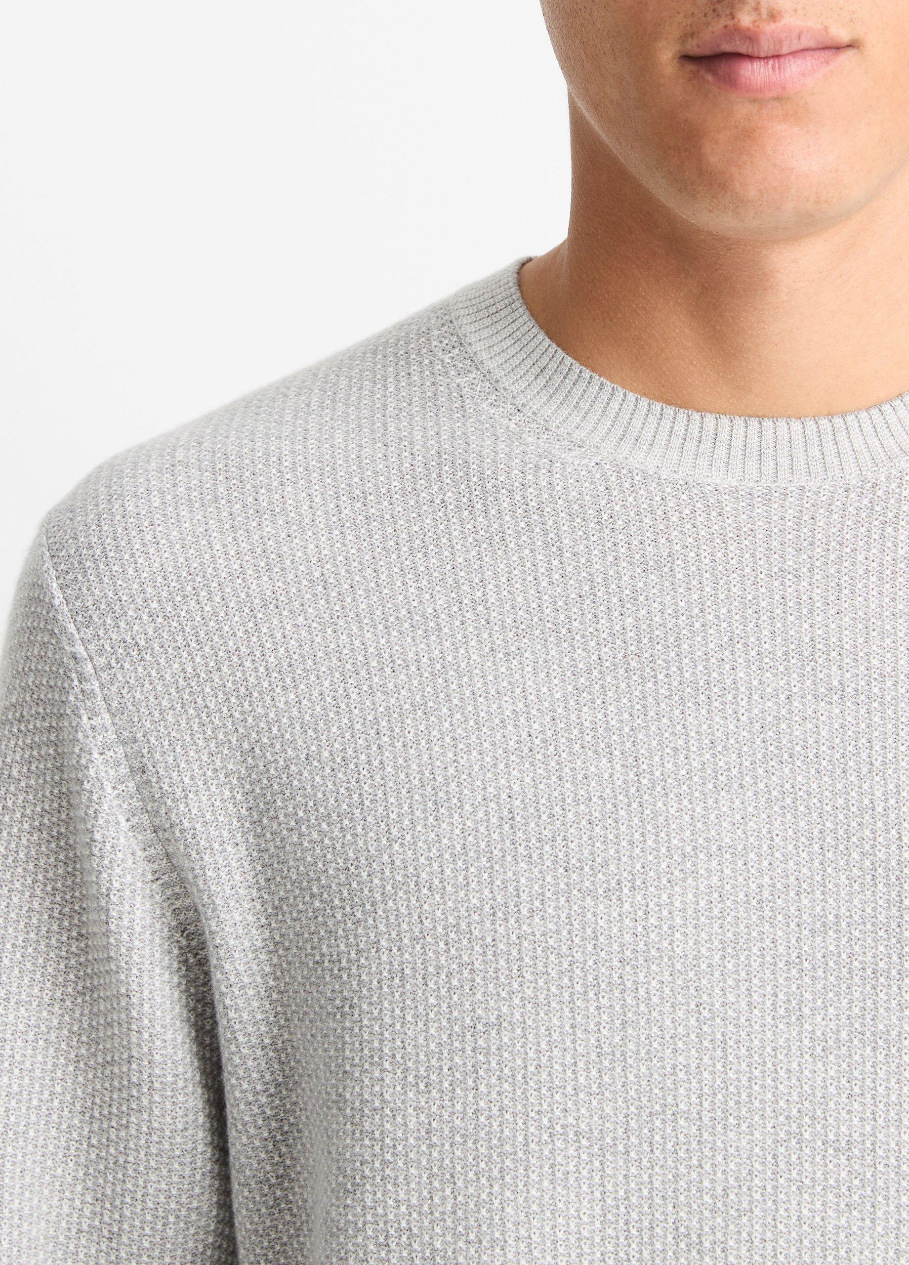 Geo-Jacquard Wool-Blend Crew Neck Sweater image number 1