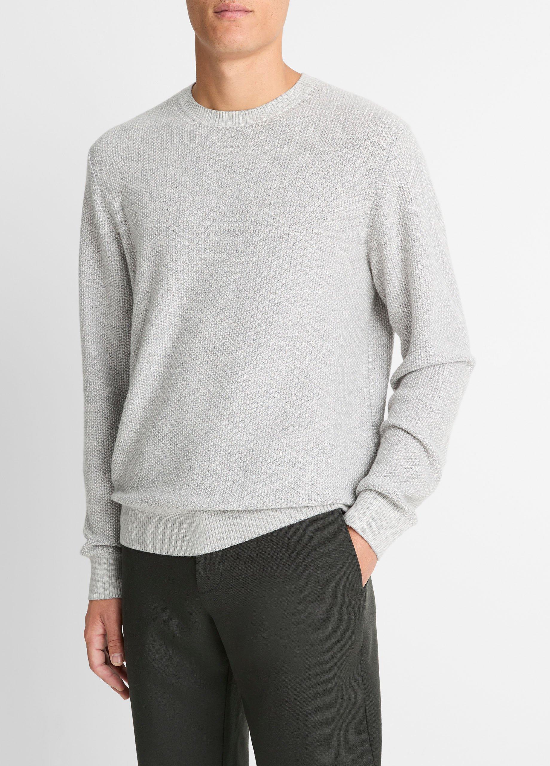 Geo-Jacquard Wool-Blend Crew Neck Sweater image number 2