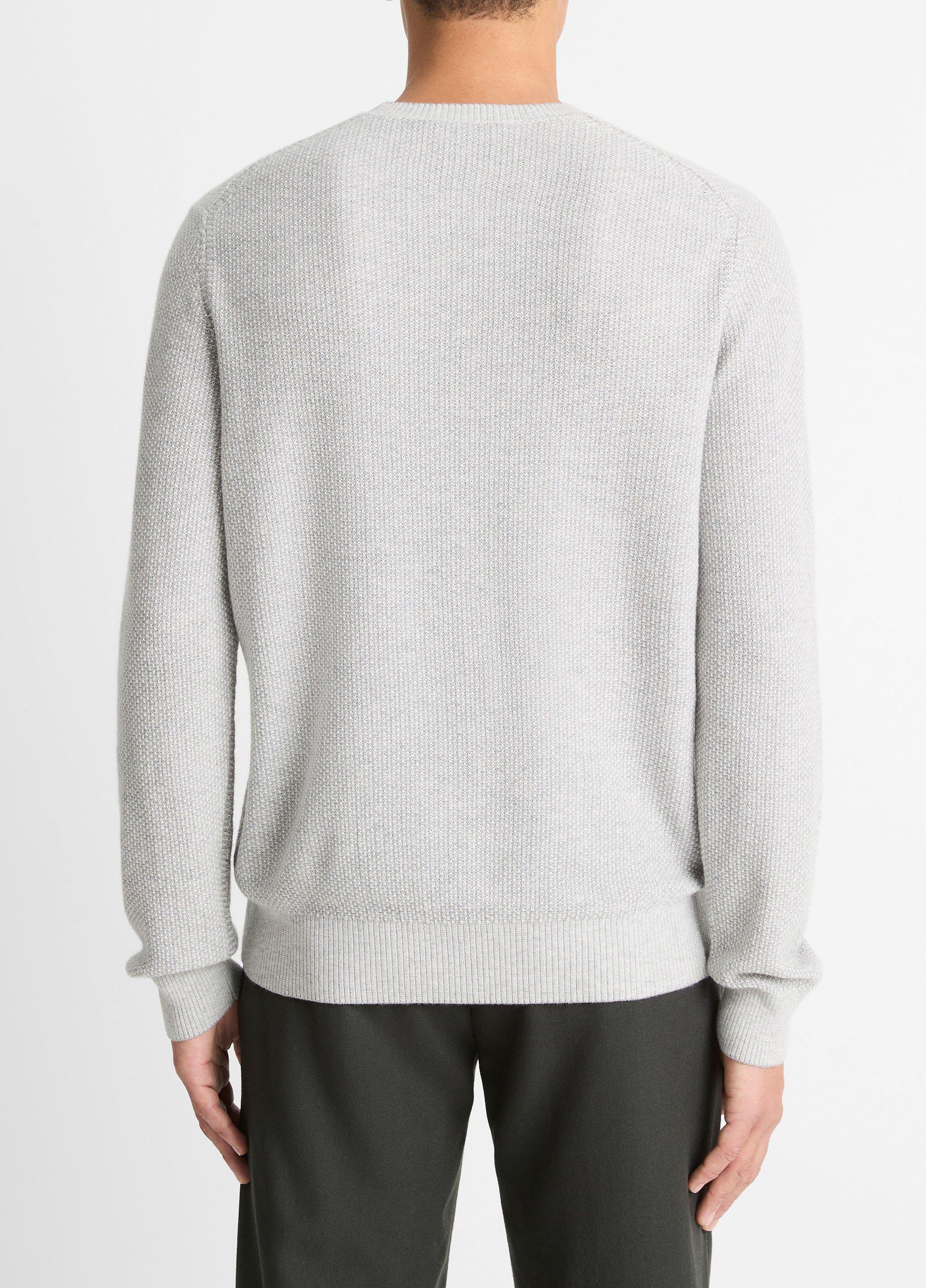 Geo-Jacquard Wool-Blend Crew Neck Sweater image number 3
