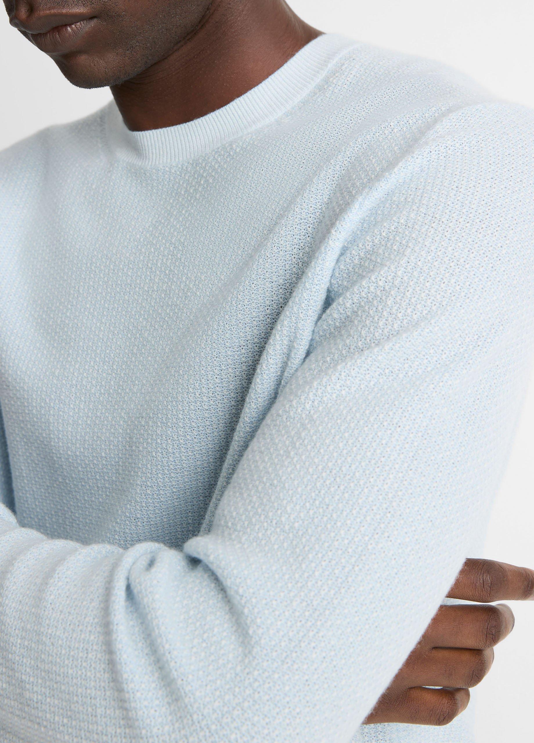 Geo-Jacquard Wool-Blend Crew Neck Sweater image number 1