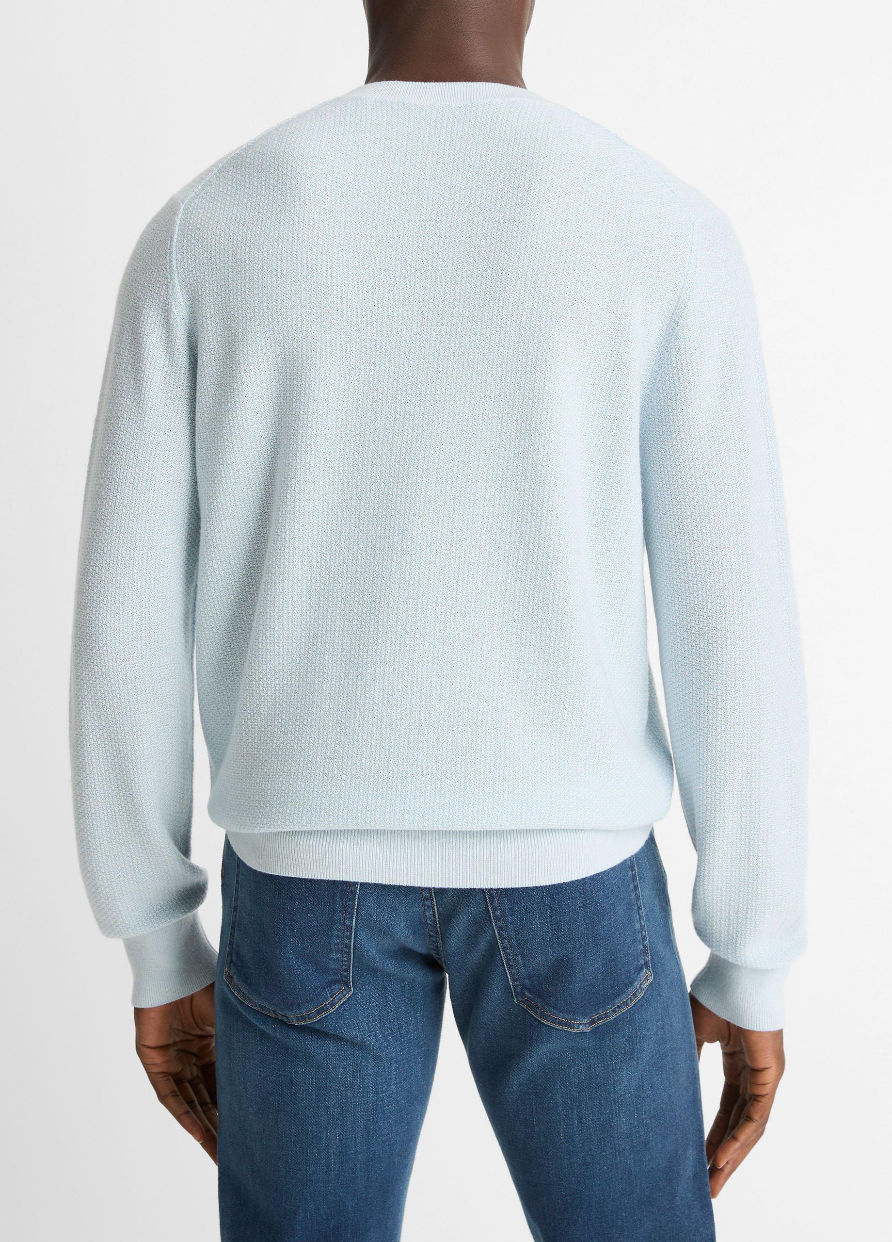 Geo-Jacquard Wool-Blend Crew Neck Sweater image number 2