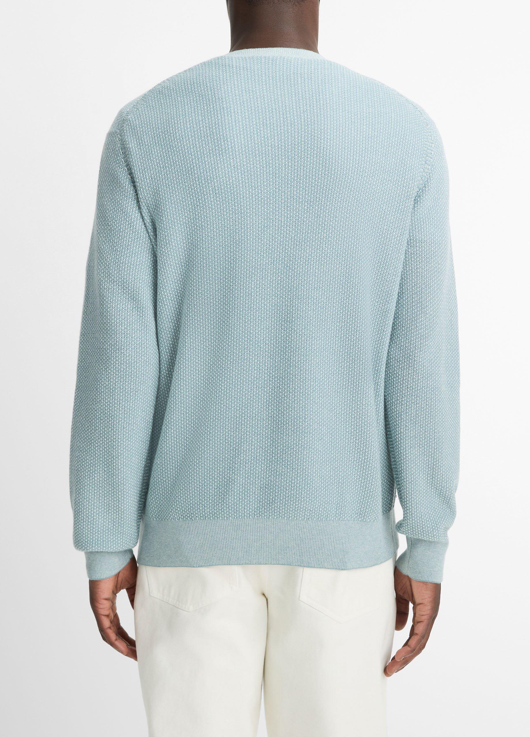 Geo-Jacquard Wool-Blend Crew Neck Sweater image number 2