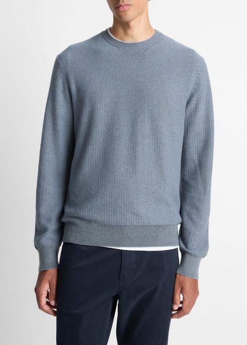 Geo-Jacquard Wool-Blend Crew Neck Sweater