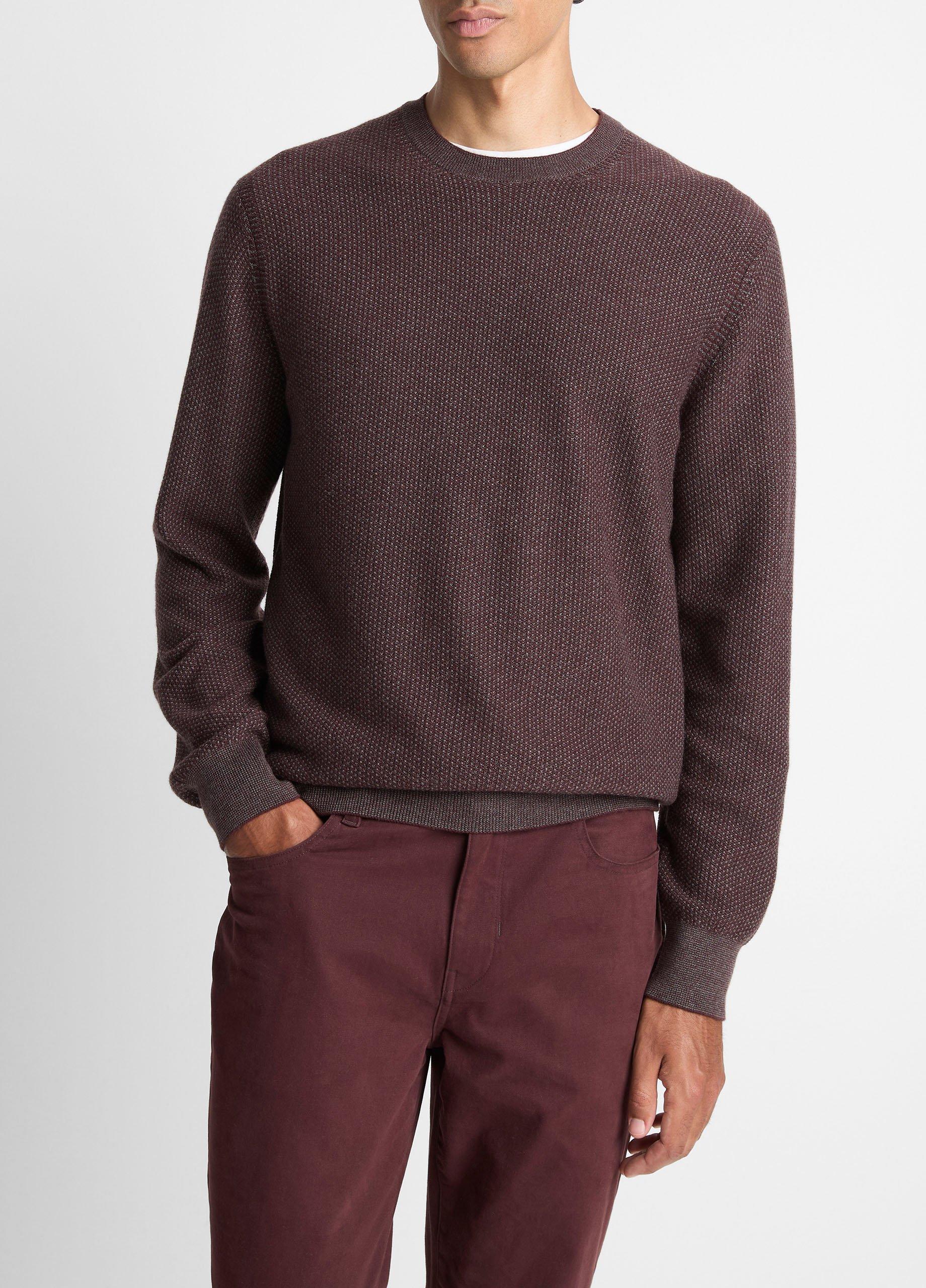 Geo-Jacquard Wool-Blend Crew Neck Sweater image number 0
