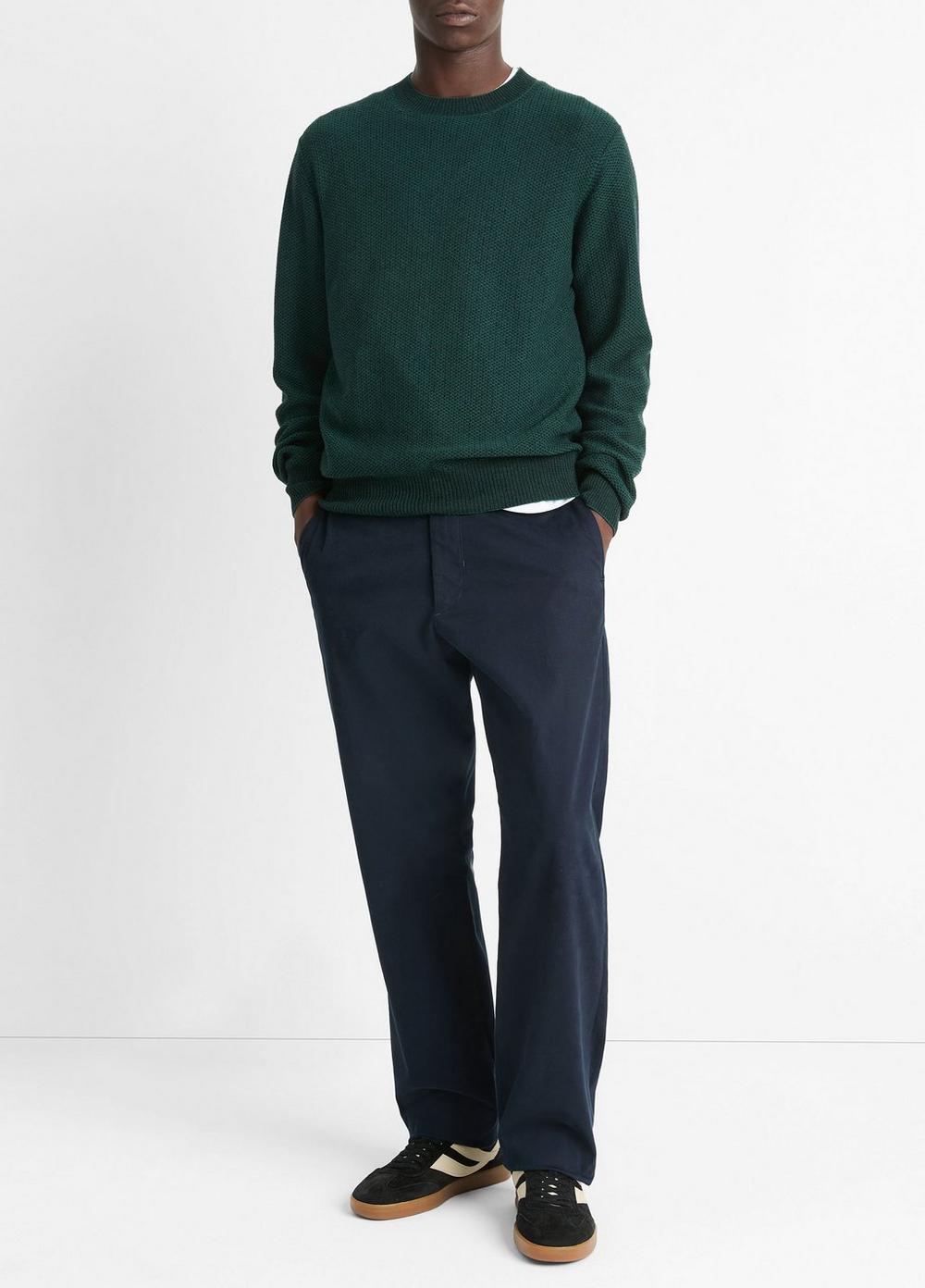 Geo-Jacquard Wool-Blend Crew Neck Sweater in Sweaters | Vince Geo-Jacquard Wool-Blend Crew Neck Sweater in Sweaters | Vince