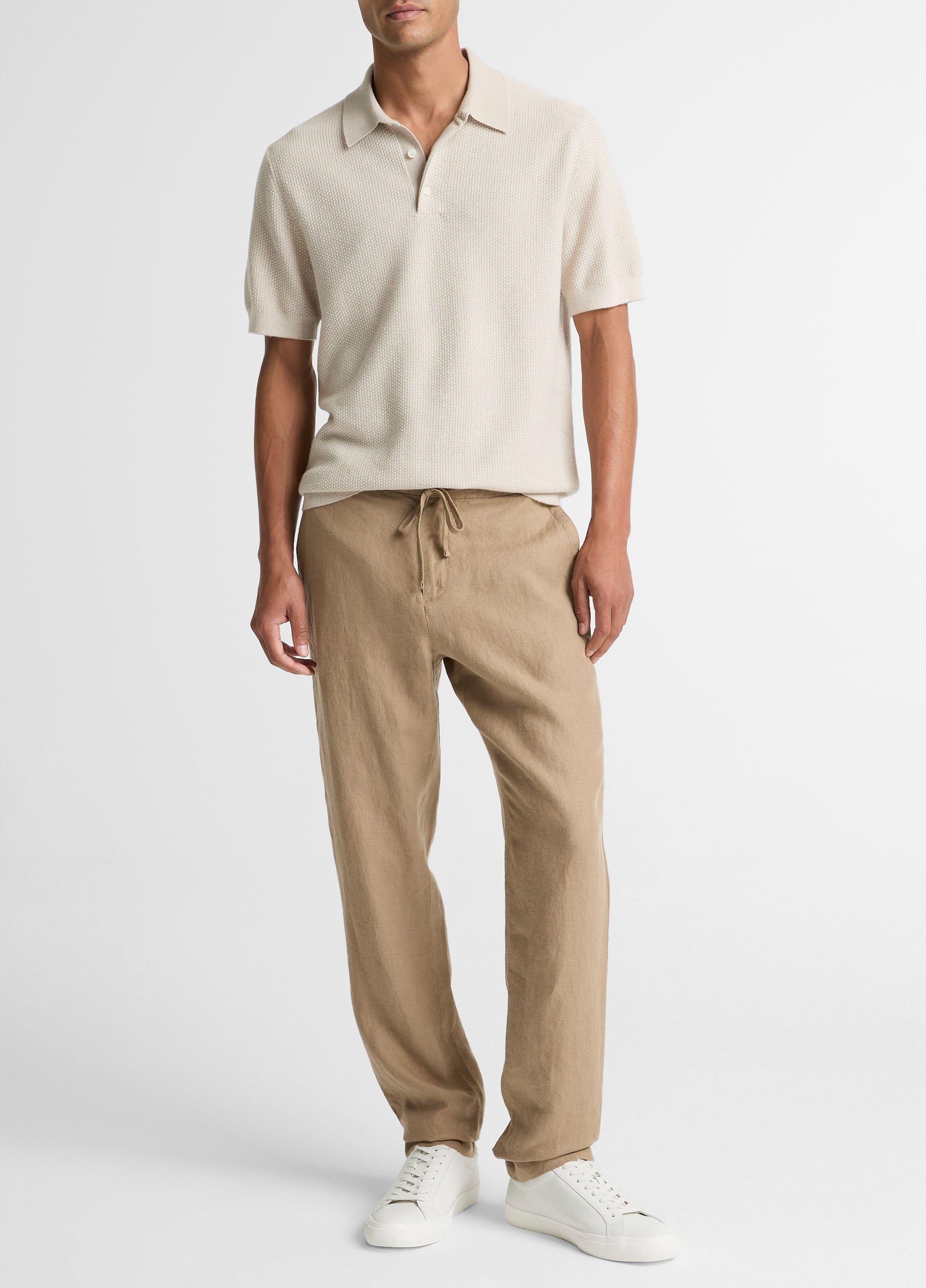 Geo-Jacquard Wool-Blend Blend Polo Sweater image number 3