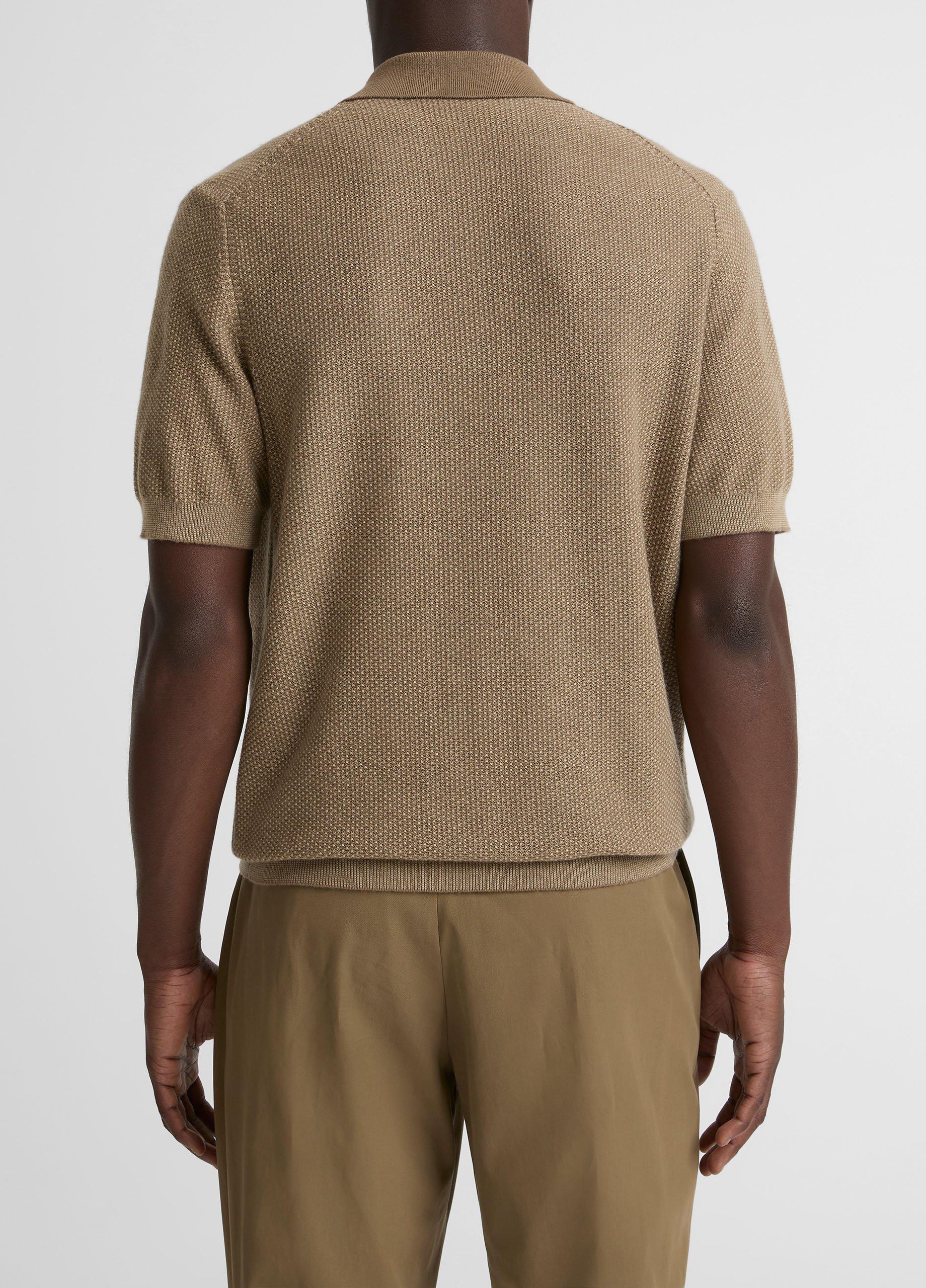 Geo-Jacquard Wool-Blend Blend Polo Sweater image number 2