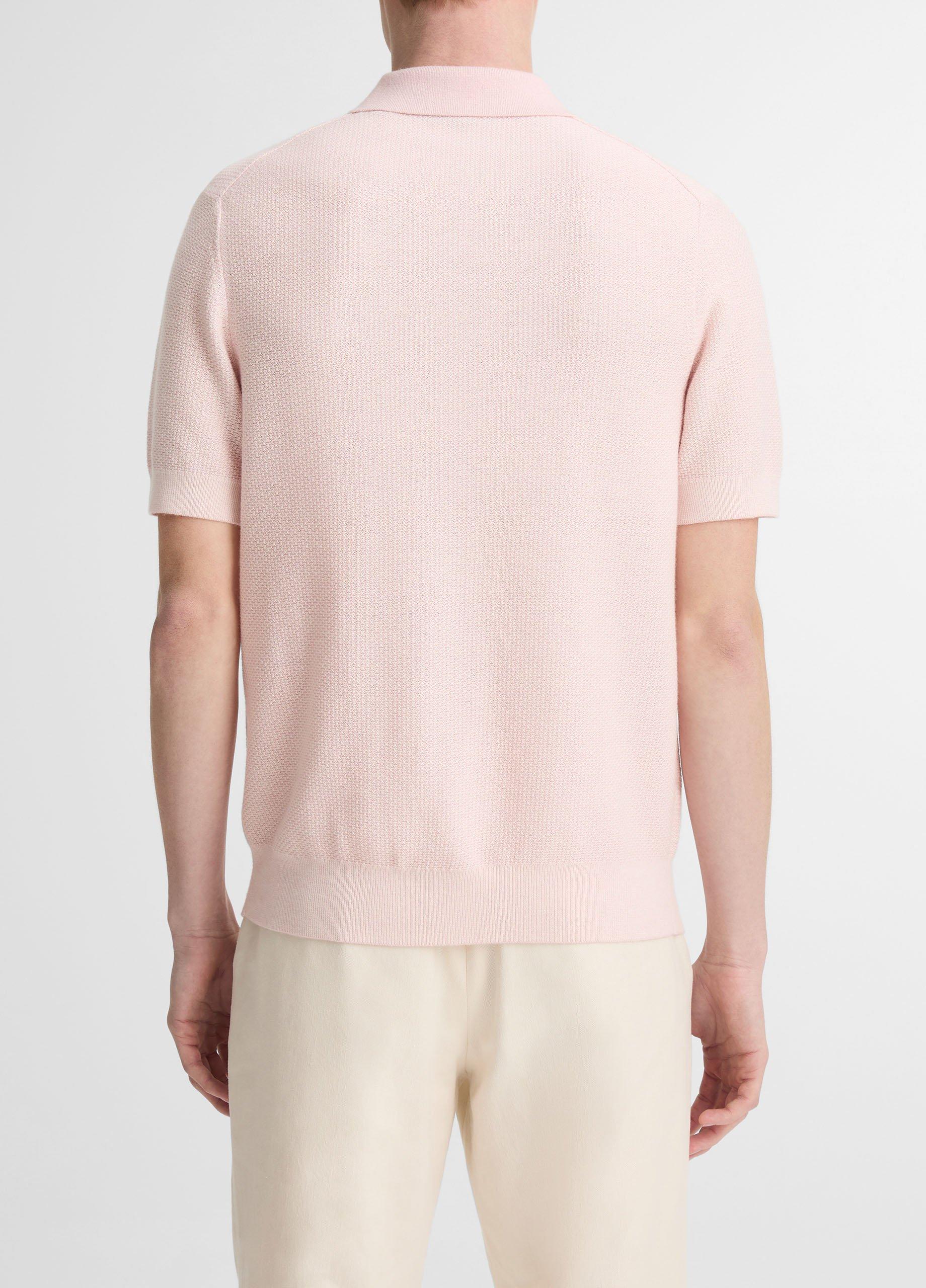 Geo-Jacquard Wool-Blend Blend Polo Sweater image number 2
