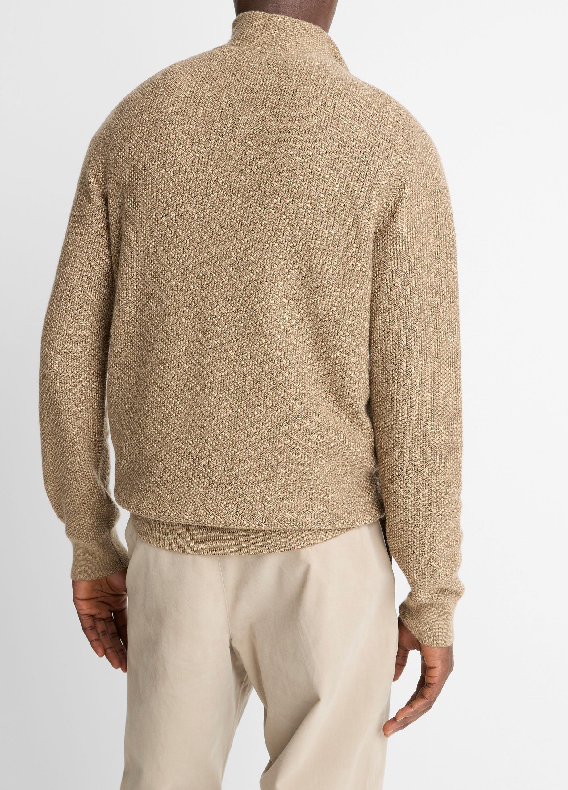 Geo-Jacquard Wool-Blend Quarter-Zip Sweater image number 2