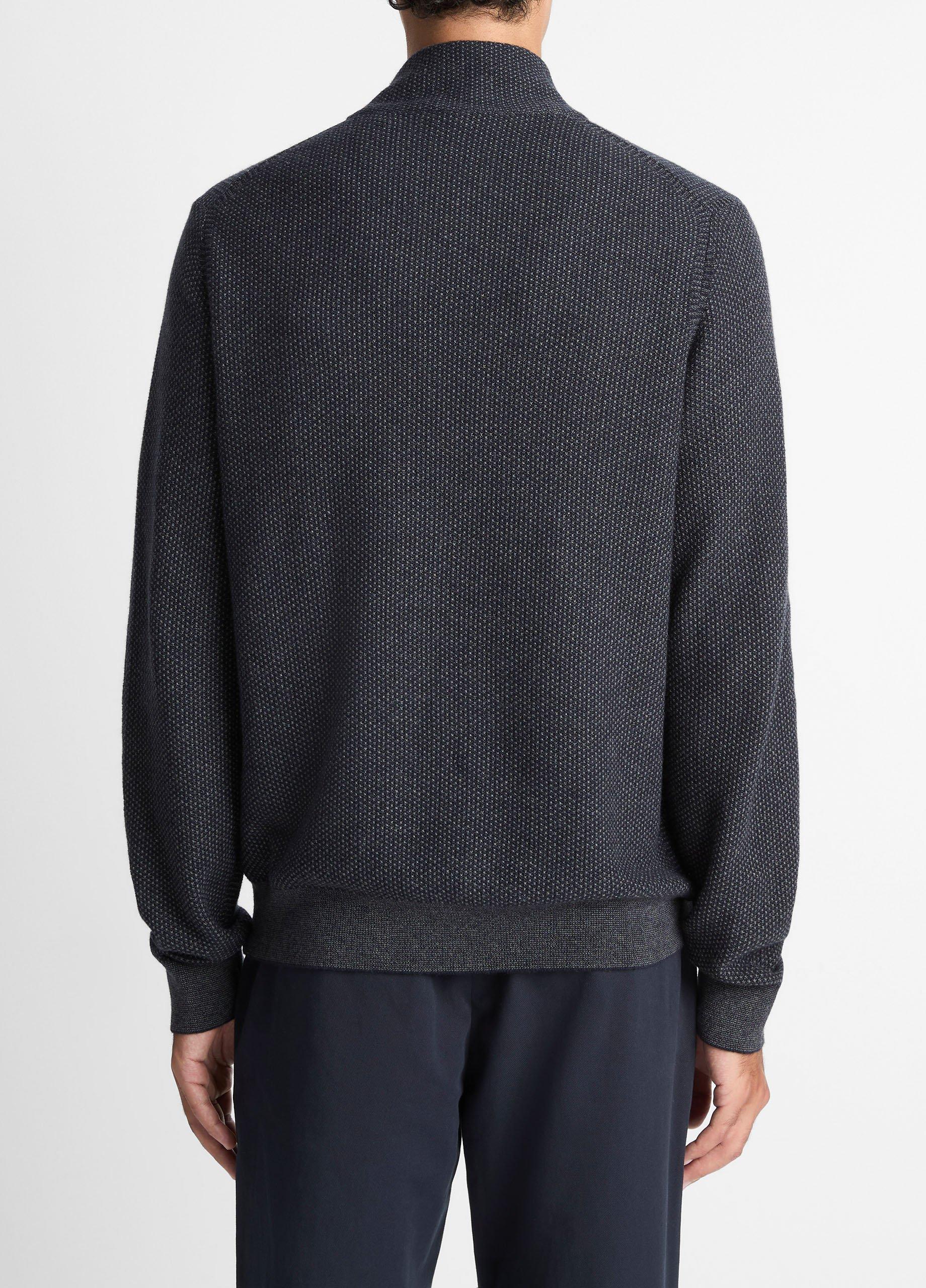 Geo-Jacquard Wool-Blend Quarter-Zip Sweater image number 2