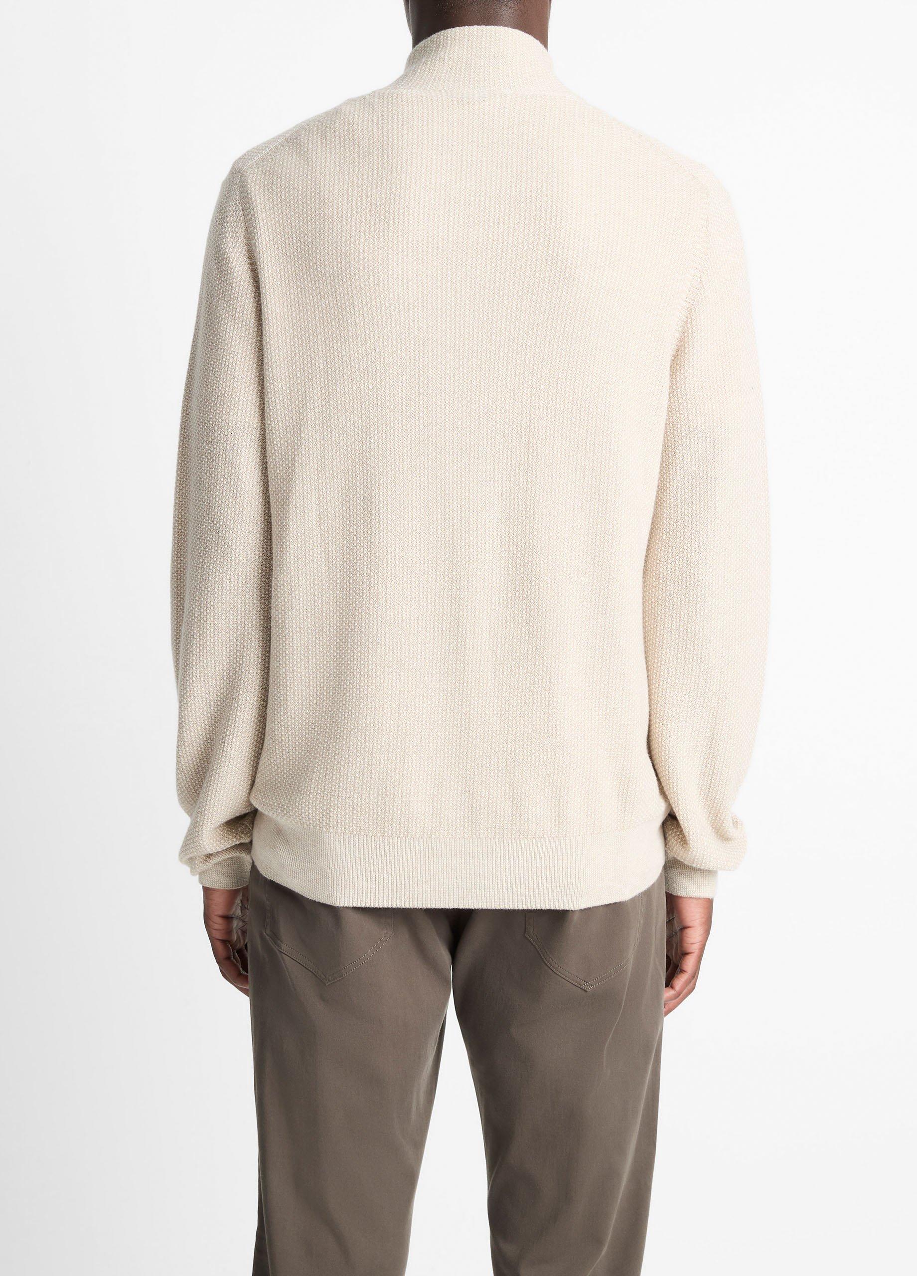 Geo-Jacquard Wool-Blend Quarter-Zip Sweater image number 2