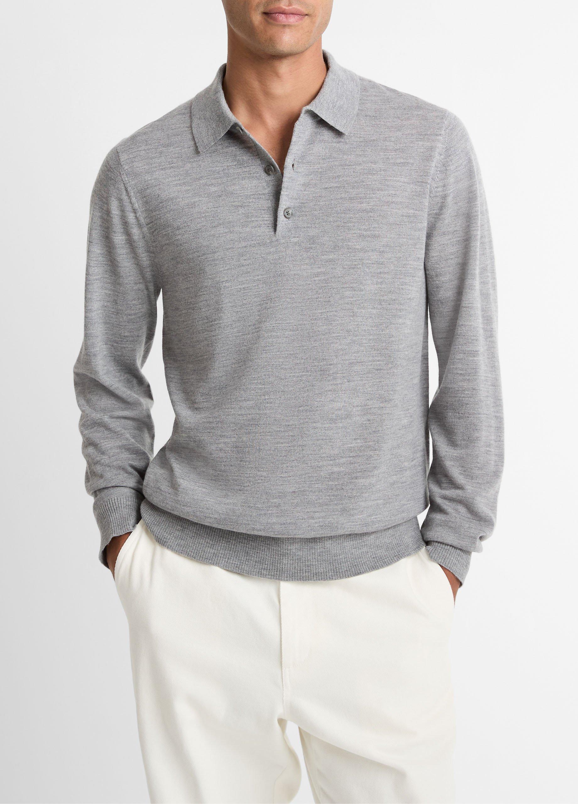 Extrafine Merino Wool Polo Sweater image number 0