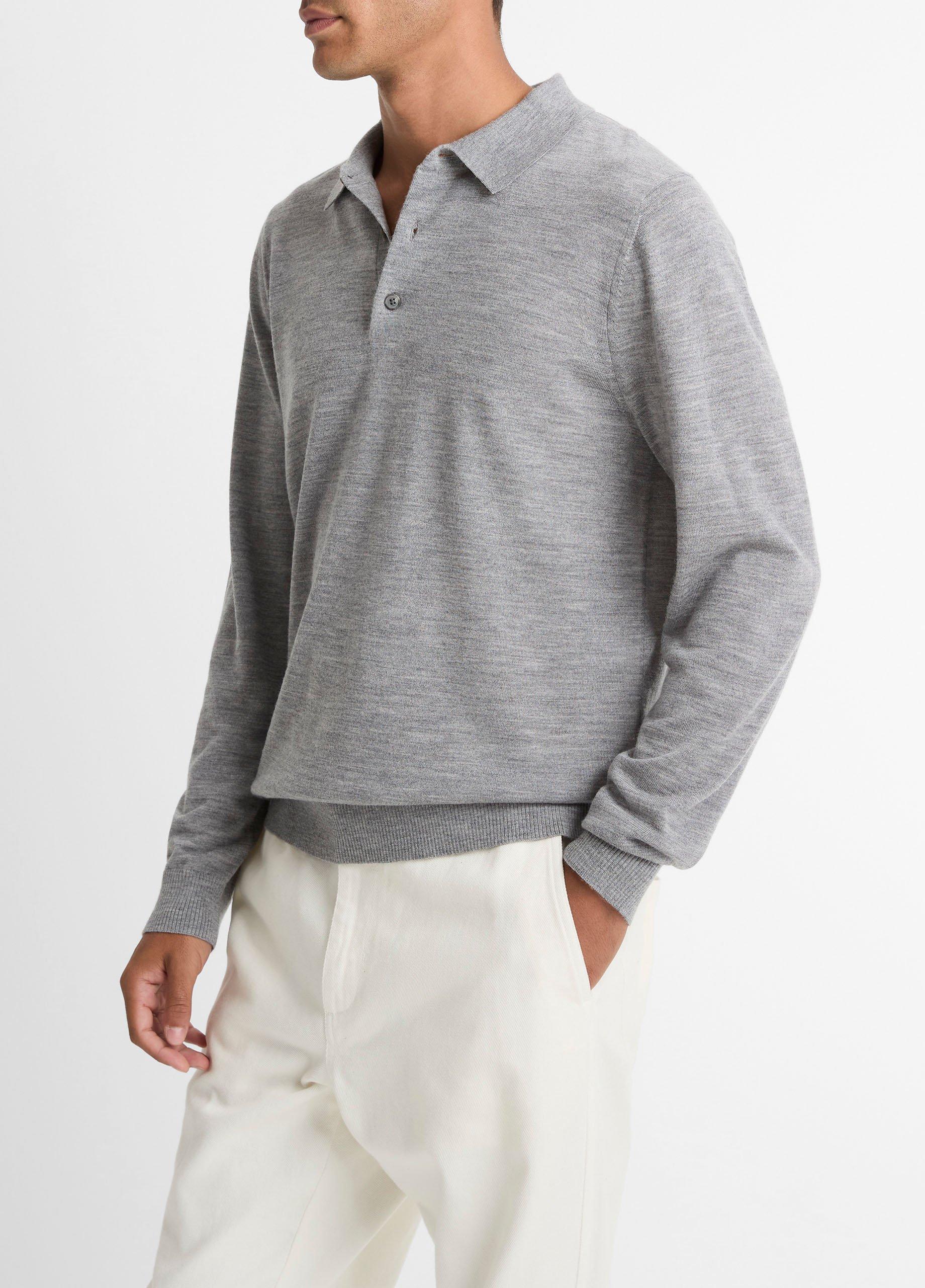 Extrafine Merino Wool Polo Sweater image number 1