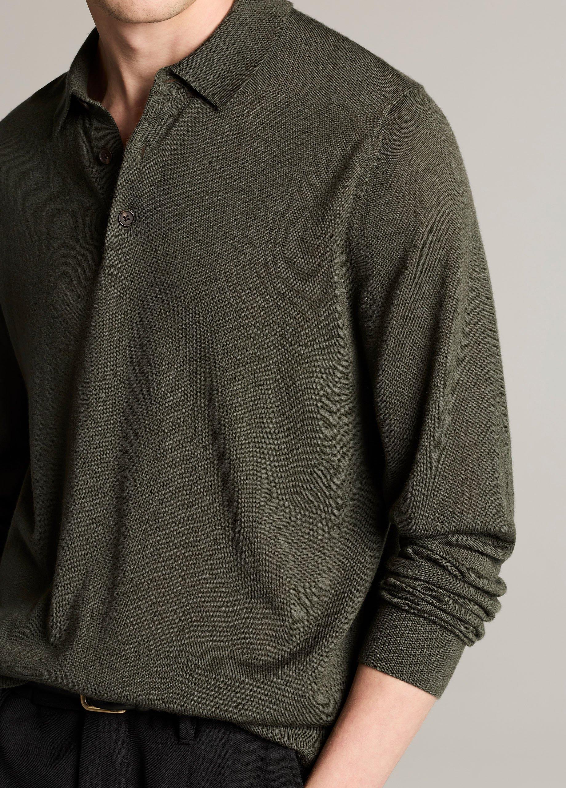 Wool Polo Sweater image number 1