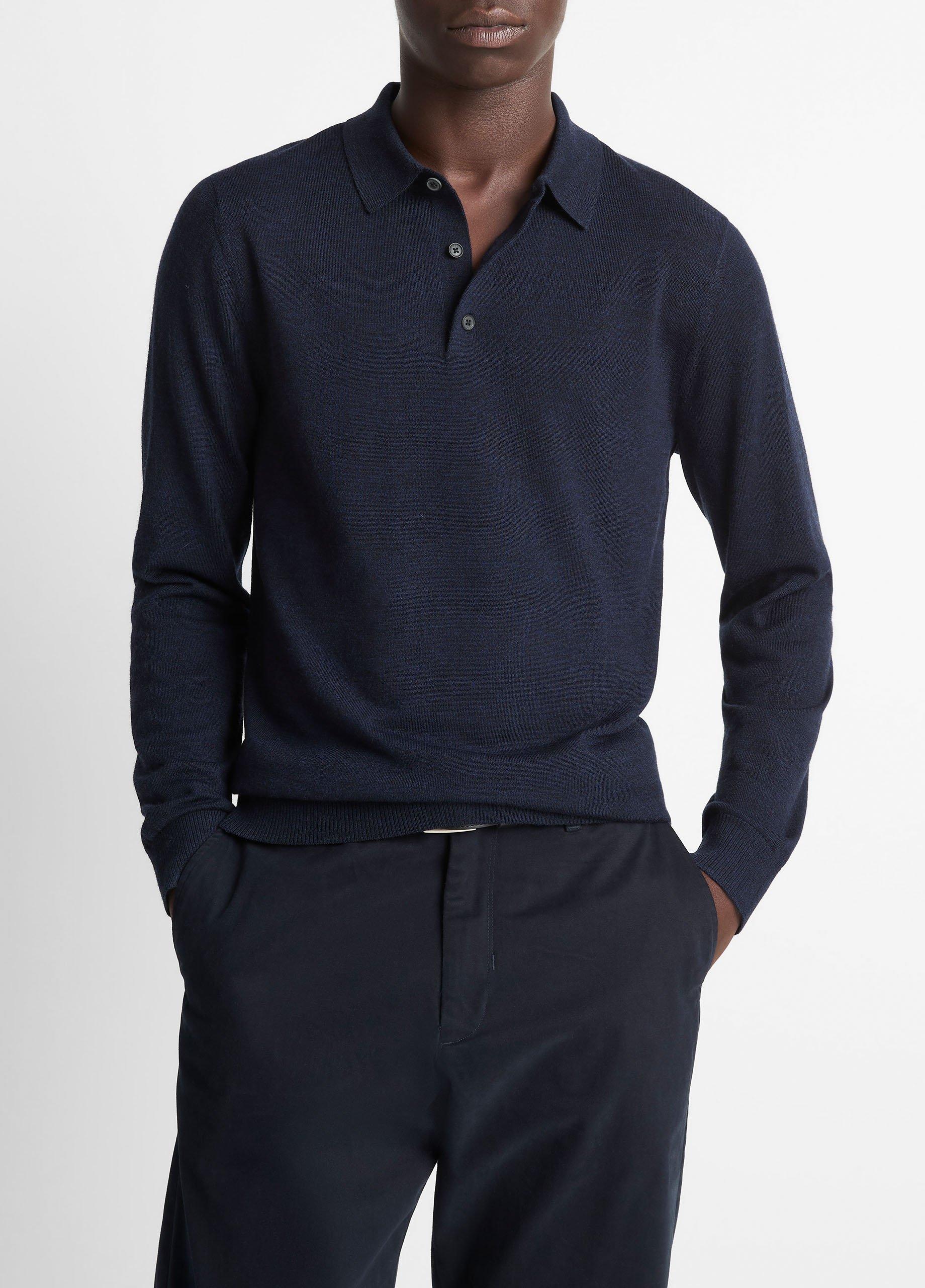 Extrafine Merino Wool Polo Sweater image number 0