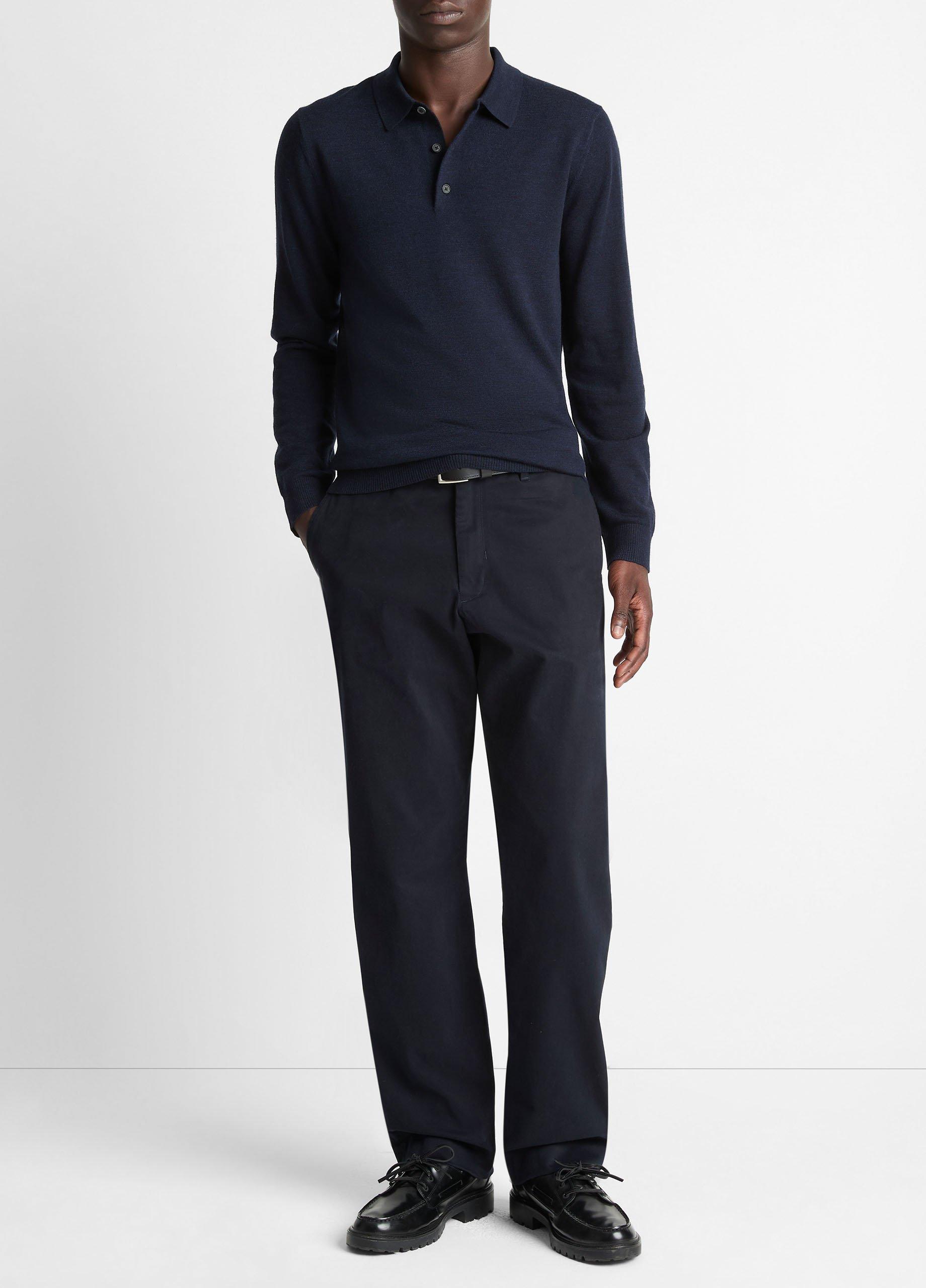 Extrafine Merino Wool Polo Sweater image number 2