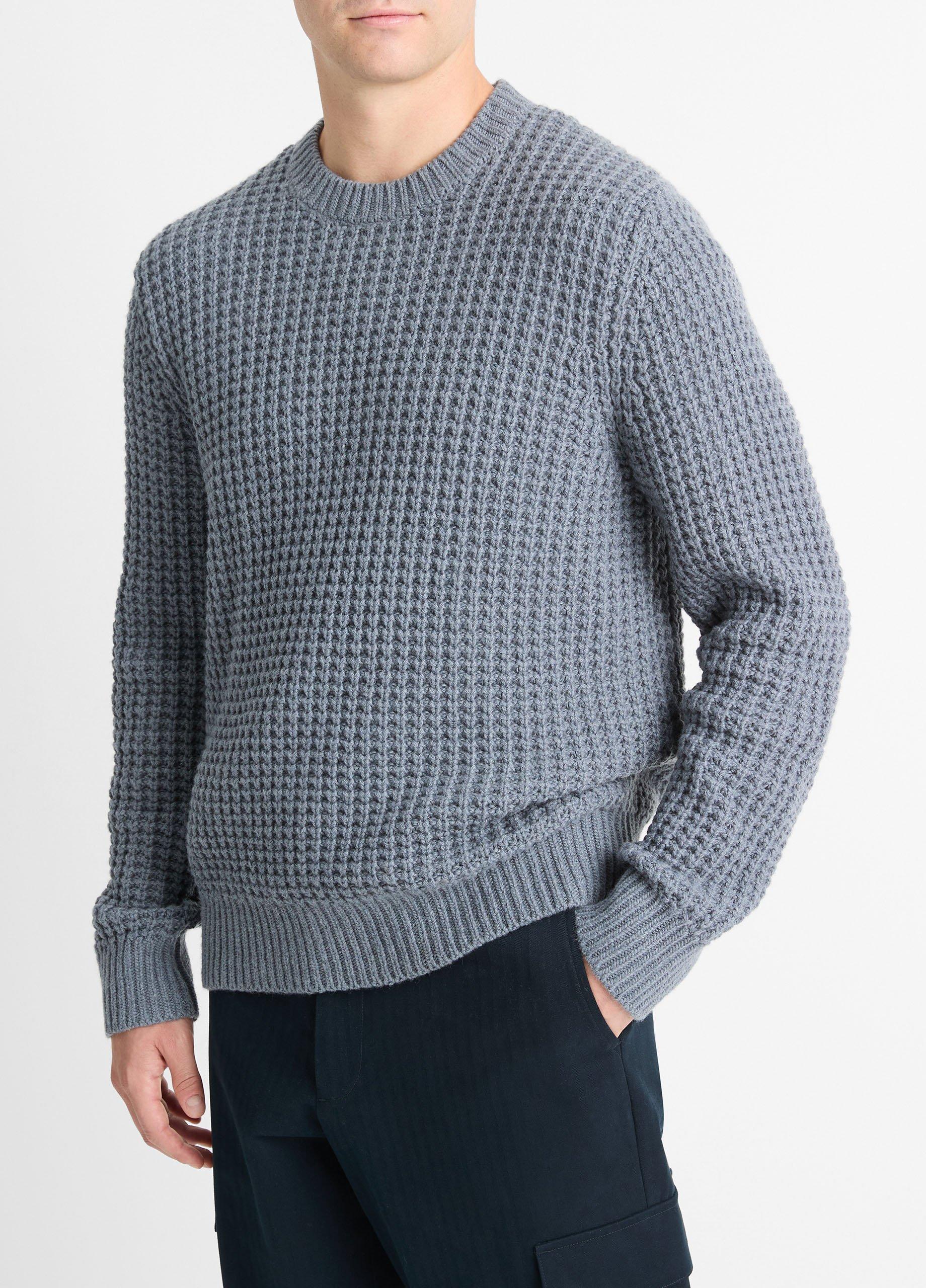 ドゥーズィエムクラスEVERYDAY I LIKE. Si/Co waffle Macro-Waffle-Crew-Neck-Sweater