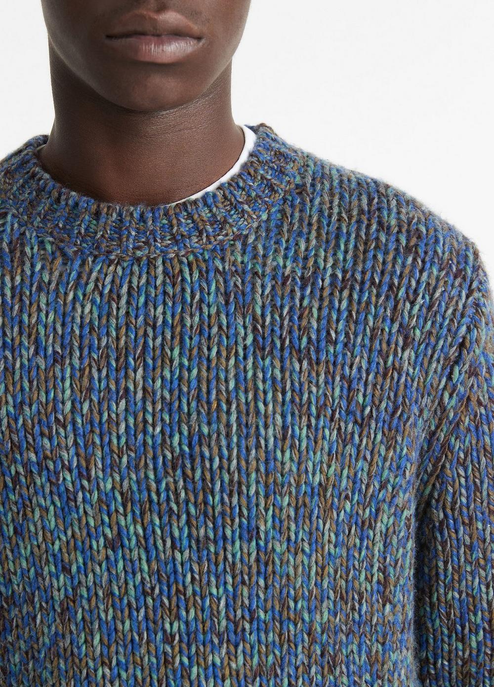 Homespun Marled Crew Neck Sweater in Sweaters | Vince Homespun Marled Crew Neck Sweater in Sweaters | Vince